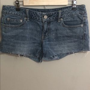 Sparkly jean shorts